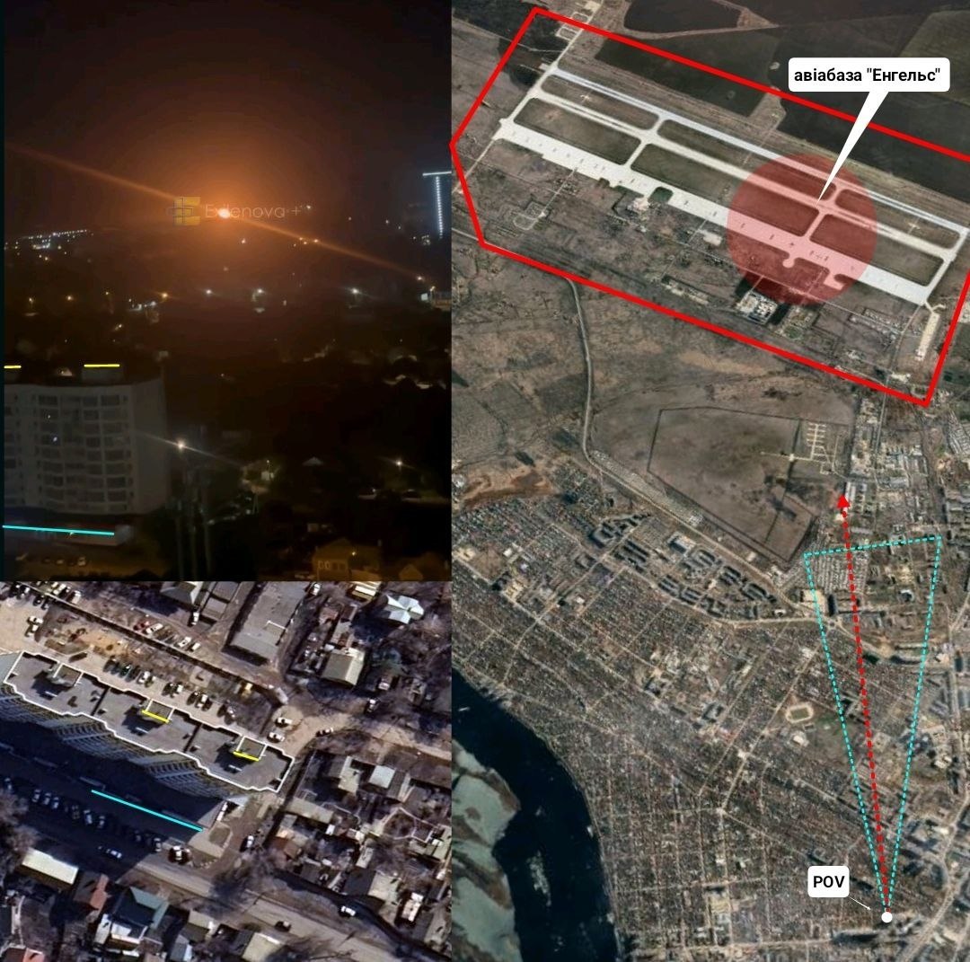 Drone attack reported near Russia's Engels air base as fire breaks out